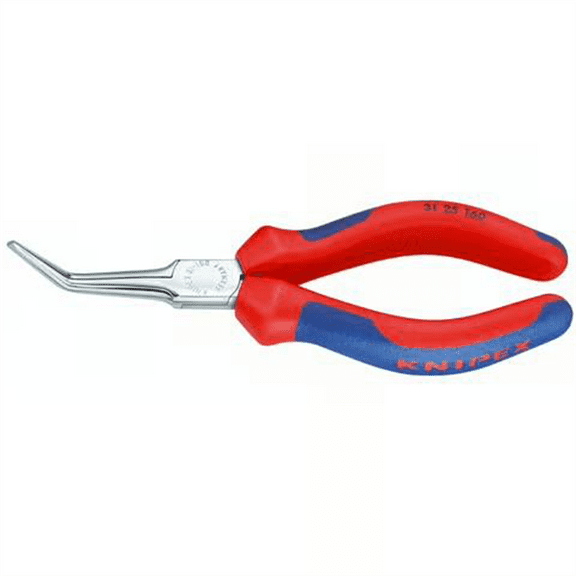 KNIPEX 45 Degree Bent Pliers, Comfort Grip, 6"