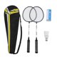 thumbnail image 2 of JUEGO DE 2 RAQUTAS DE BÁDMINTON para adolescentes y adolescentes, Raquetas antideslizantes de Aleación de Hierro Con Volantes de Nailon, Bolsa de Transporte para Juegos al Aire, 2 of 7