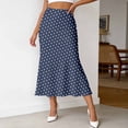 thumbnail image 2 of XIAOCHA Women's Summer Polka-Dot Skirt High-Waist Casual Date Midi Skirts, 2 of 4