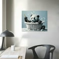 thumbnail image 4 of Nawypu  Cute Baby Panda Bear in The Bathtub Humor Funny Animal Poster On Toilet Kids Bathroom Poster Canvas 90s Wall Art Room Aesthetic Posters, 4 of 6
