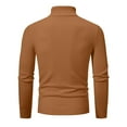 thumbnail image 6 of WAENQINLA Men's Turtleneck Pullover Tops Long Sleeve Ribbed Winter Sweaters Slim Fit Casual Knitwear Pullovers Gold XL, 6 of 8