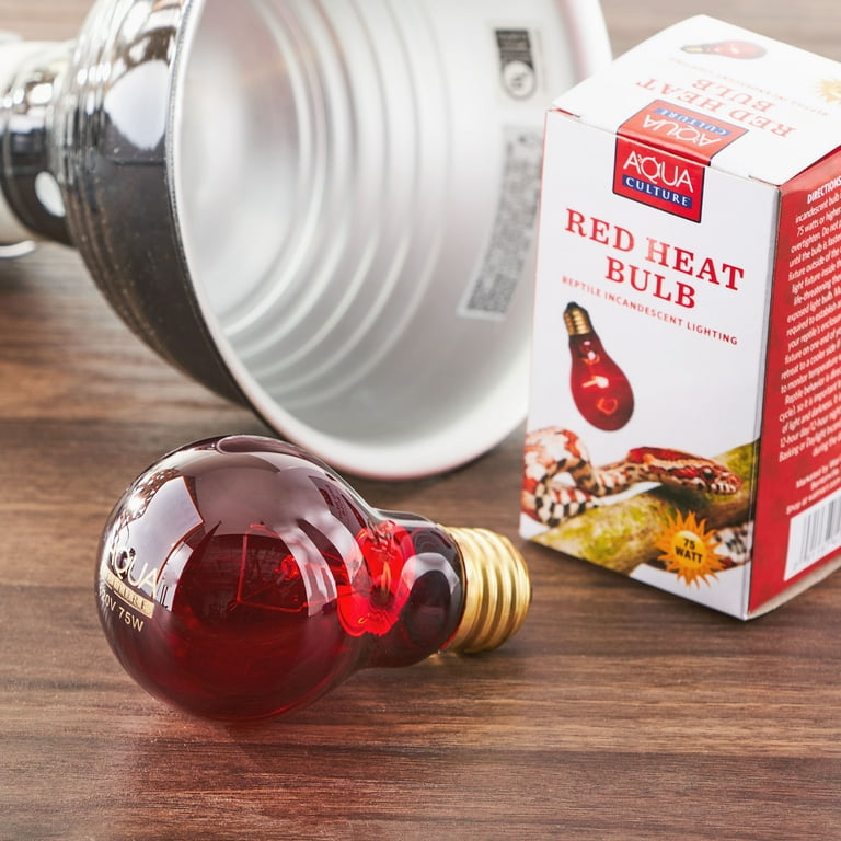 Aqua Culture Red Heat Incandescent Bulb, 75 Watts - Walmart.com Aqua Culture Red Heat Incandescent Bulb, 75 Watts - Walmart.com