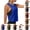 #01 Blue, variant on Women's Tops with Drawstring Side Ruched Quick Dry Workout Cropped Tank Large Armhole Sleeveless Yoga Running Gym Athletic Shirts, #01 Black L