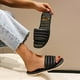 thumbnail image 4 of Amzcrzy Zapatos de mujer,Zapatos de mujer,Zapatillas de mujer, Sandalias planas con punta abierta, estilo retro, cómodas e informales para mujer Sandalias Mujer Zapatillas De Casa, 4 of 4