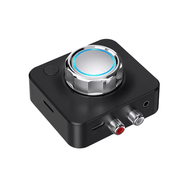 "Receptor Bluetooth 5.0 3d Para Auto Con Toma Aux De 3.5mm negro "