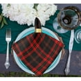 thumbnail image 5 of GZHJMY Black Red Tartan Plaid Scottish Pattern Cloth Napkins, Set of 6 20x20In Soft & Comfortable Polyester Dinner Napkins, g266498935p381c416s789, 10x10 Inch, 5 of 5