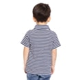 thumbnail image 3 of Wonder Nation Toddler Boys Striped Polo Shirt with Short Sleeves, Sizes 12M-5T, 3 of 6