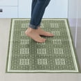 thumbnail image 2 of Unique Bargains Kitchen Rugs Large Anti-Slip Foot Wipe Mat No Washing Mat Green 24"x47", 2 of 6