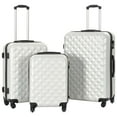 thumbnail image 1 of vidaXL Ensemble de Valises Rigides sur Roulettes 3 Pcs Argent Brillant ABS, 1 of 5