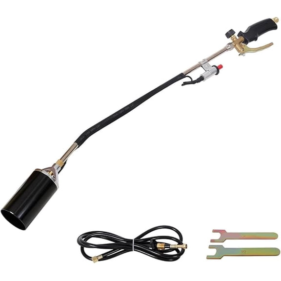 Propane Torch Weed Burner, Blow Torch, High Output Flame Torch with 10FT Hose, Heavy Duty Flame Weeder with Igniter for Garden, BBQ