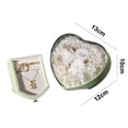 thumbnail image 2 of Heart-shaped rose eternal flower ring box-wedding gift diamond ring jewelry storage box-green, 2 of 5