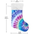 thumbnail image 2 of Coolnut Christmas Stockings 17.7 inch Spiral Tie Dye Xmas Stockings Fireplace Hanging Socks for Kids Family Christmas Decoration, 2 of 6