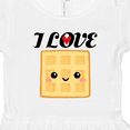thumbnail image 4 of Inktastic Waffle Lover I Love Waffles Girls Toddler Dress, 4 of 5