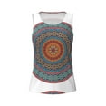 thumbnail image 3 of Picia Mandala Pattern Women's Workout Tank Top,Breathable Activewear,Slim Fit Athletic Top,Versatile Workout Moisture-wicking top-XX-Large, 3 of 9