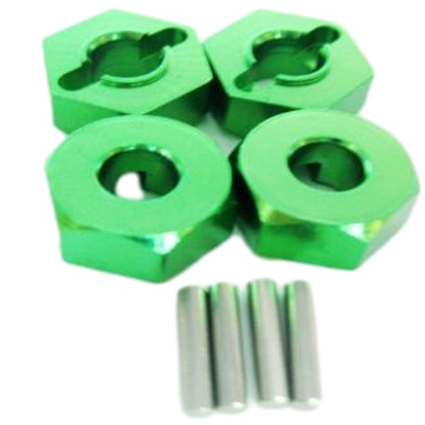 Tholdsy RCGOFOLLOW-soporte hexagonal de rueda fuerte de aleación de aluminio, 4 piezas, para adaptador 1/8 HPI WR8 RC, pieza de coche, Kits de construcción modelo Verde