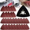 thumbnail image 1 of 30pcs Oscillating Sanding Paper 60/80/120Grit+1x Triangular Sand Disc For Fein, 1 of 8