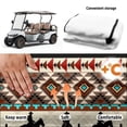 thumbnail image 5 of Uorisanigo Golf Cart Seat Covers Fits for EZGO, Club Car, Yamaha and More, Universal Aztec African Tribal Horse Golf Cart Seat Towel Blanket with 4 Front Pockets, All-Weather Protection, 5 of 7