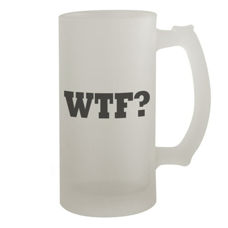 

WTF #58 - Funny Humor 16oz Frosted Glass Beer Stein