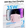 thumbnail image 2 of Cargador de pared UPONSZ PD Fast de 35 W con cable retráctil para iPhone, 2 of 8