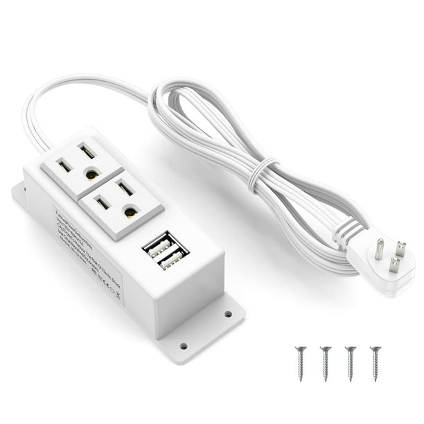 Power Strip Kungfuking con 2 tomas de corriente alterna y 2 puertos USB