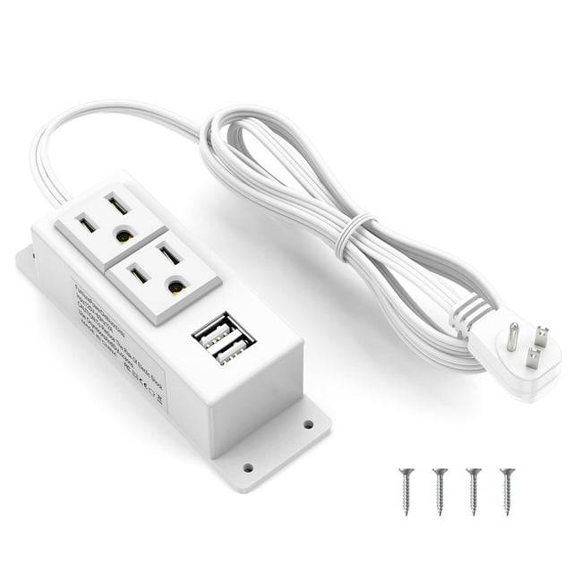 Power Strip Kungfuking con 2 tomas de corriente alterna y 2 puertos USB
