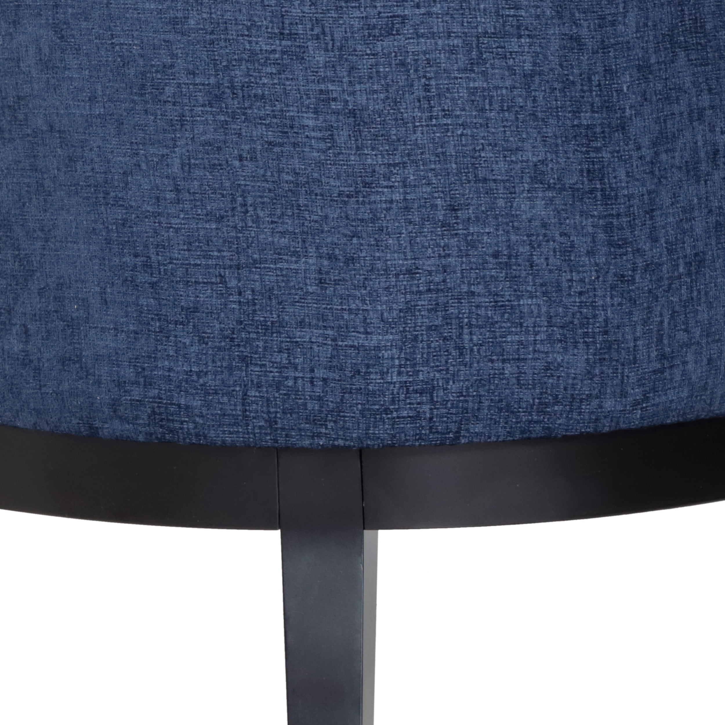 Noble House Suncook Fabric Tufted Accent Chairs, Set of 2, Navy Blue and Dark Brown