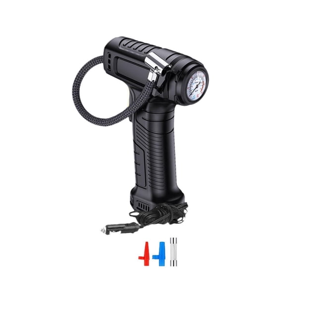 Compresor de aire con cable y bomba de neumáticos portátil para automóvil de 150 PSI para motocicletas y automóviles Puntero mecánico