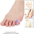 thumbnail image 5 of 10-pack Little Toe Splint, Gel Toe Separator, Little Toe Straightener Hammer Toe (purple), 5 of 5