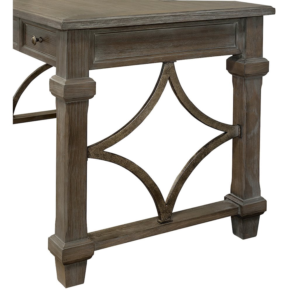 Wood Writing Desk Writing Table Office Desk Gray