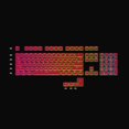 thumbnail image 4 of HK Gaming 108 Touches Double Shot PBT Pudding Ansi/ISO - Profil OEM Ensemble de Touches Pudding 60 % / 87 TKL / 104/108 MX Interrupteurs Rétroéclairés (Rouge), 4 of 5