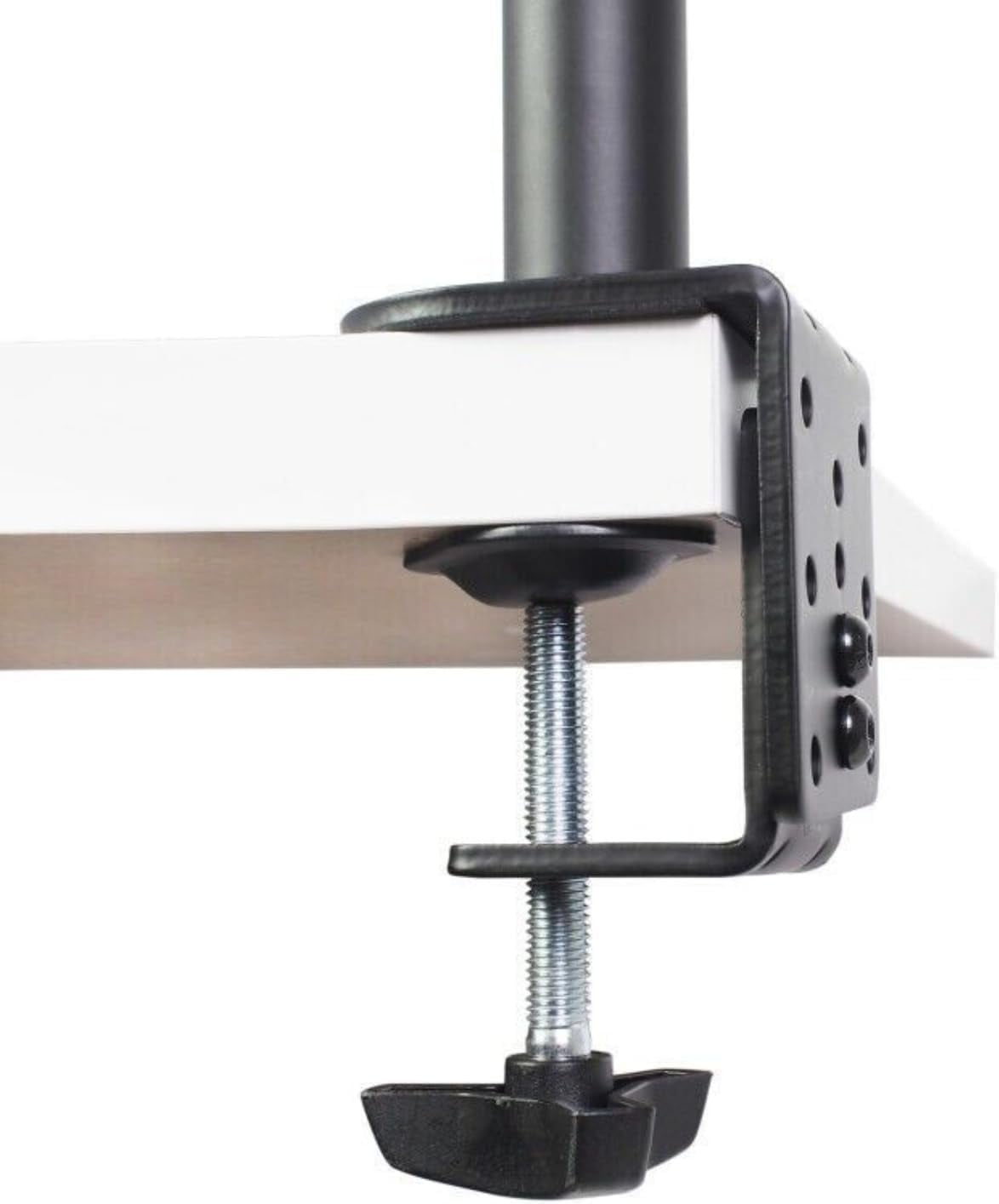 Cables Direct Online Dual Monitor Desk Clamp Mount – Adjustable Tilt for 17''-27'' Computer Screens