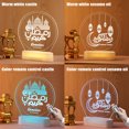 thumbnail image 4 of IKemiter Lampe à Thème Ramadan Télécommandée Lanterne/château Coloré Lumière de Nuit Parfumée Table LED Islamique, 4 of 7
