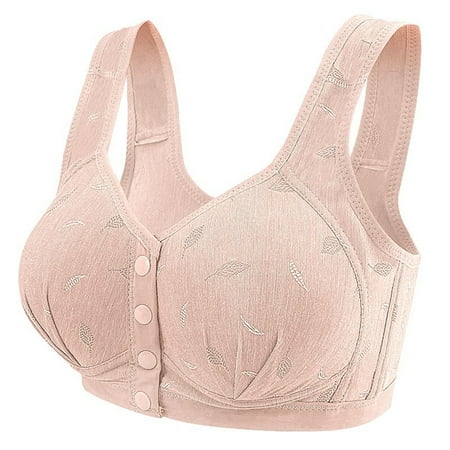 SMihono Bra for Women No Underwire Thin Straps Solid Wireless Bras Workout Tops Bras Lace Lace Minimizer Bras Heavy Breast Red XL