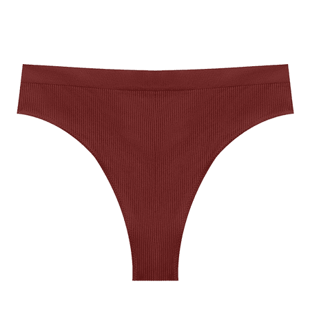 Fulorrnie Underwear for Women Plus Size Seamless Comfort Sport Panties Hipster Banded Waist Stretchable Breathable Panty Red L