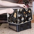 thumbnail image 4 of UNICEU Coffee Pattern Quilted Toaster Cover - Fits Most Standard 2 Slice Toasters, Kitchen Small Appliance Cover, 4 of 6