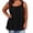 Black, variant on Zynoxe Plus Size Tank Tops for Women Casual Summer Oversized Crew Neck Tank Top Fashion Pleated Solid Color Sleeveless Tops for Women (Gray,XL)