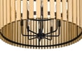 thumbnail image 5 of Varaluz Suratto 8-Lt   Pendant - Matte Black/Honey Blonde, 5 of 9