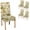 Vintage Flowers-1, variant on Chair Covers for Dining Room Set of 4,Stretch Kitchen Chair Slipcover 4 Pieces, Vintage Flowers Dining Chair Cover 4 Pack, Washable and Removable