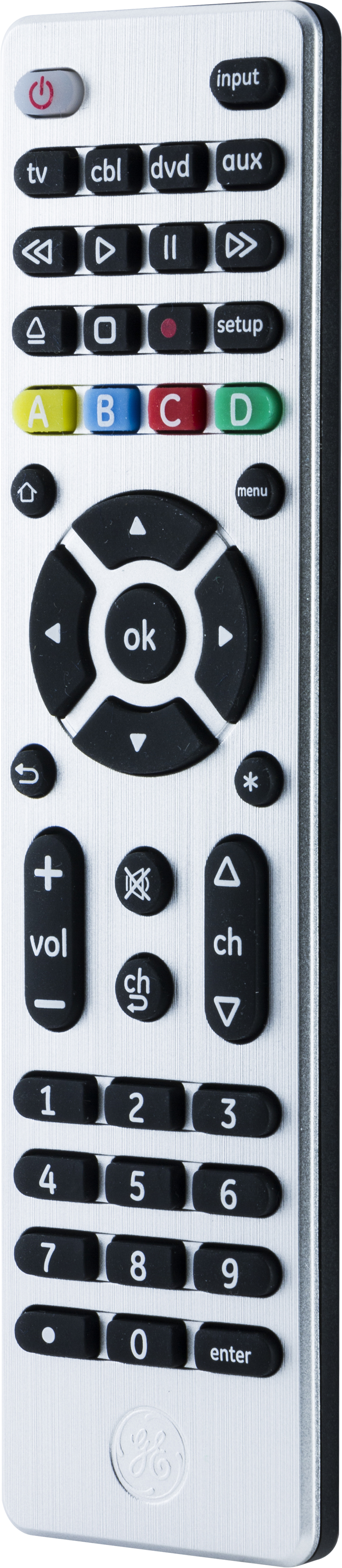 GE 4-Device Universal Remote Control, Brushed Silver photo 6