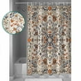 thumbnail image 3 of 72x78 Inch Shower Curtain Ethnic Southwestern Bathroom Decor Waterproof Fabric Bathtub Bath Curtains Decorative Tribal Antique Boho-Chic Heritage Extra Long Shower Curtain Set with Hooks, 3 of 6