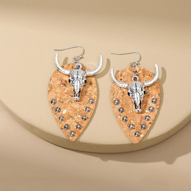 Titanium skull earrings deals