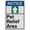 Warning Sign 2, variant on Industrial ANSI Vertical Directional Sign - 8"x12" Weatherproof, UV Resistant for Indoor/Outdoor Workplace (Automatic door [right arrow])