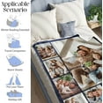 thumbnail image 5 of Custom Blanket with Photos/Text, Personalized Customized Picture Throw Blanket for Family Friend Christmas Halloween Birthday Wedding Customized Gifts for Women Men Blankets, 5 of 5
