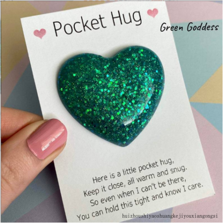 

For Colleague Family Friend Little Heart Pocket Hug Token Greeting Card Keepsake