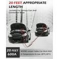 Noone Smart HeavyDuty Auto Jumper Cables, 20ft 4Gauge Battery Cables