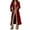 Red, variant on Winter Long Blend Overcoat Thick Warm Trench Coat Outerwear For Cold Weather Fashion Insulated Plus Size Jacket winter clothing for women