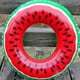 thumbnail image 2 of Flotadores inflables para piscina para niños, paquete de 4 flotadores, tubos de piscina, anillos de natación, flotador de agua de frutas, sandía, kiwi, naranja, juguetes inflables para pisci, 2 of 4