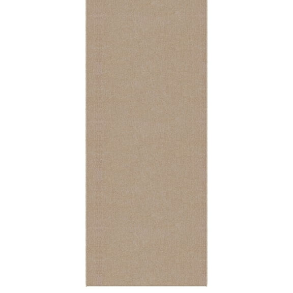 Ottomanson Hallway Runner Rug 2'7" x 6' Non-Slip Stain-Resistant Custom Size Carpet for Kitchen, Beige
