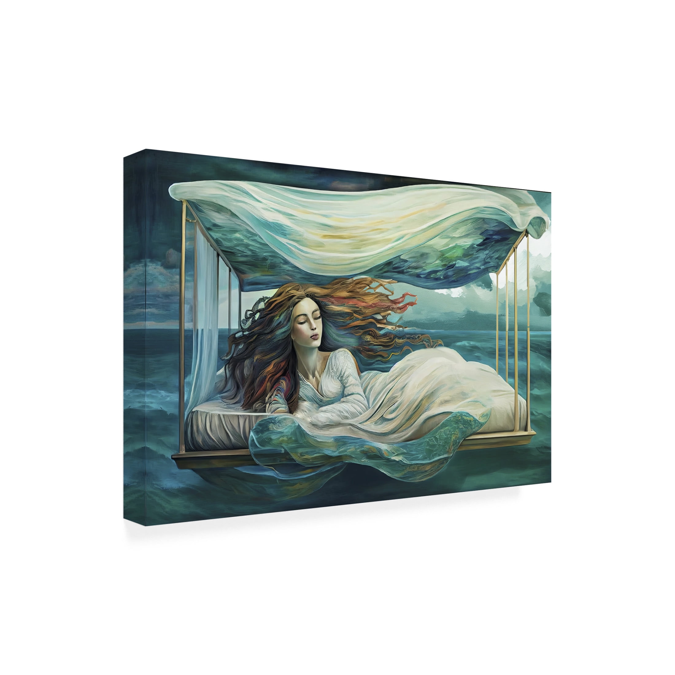 Canvas Wall Art - Sasha 'Unrelenting Dream' Wall Art for Living Room, Bedroom, or Office Décor by Trademark Fine Art - 19 x 12 Inches