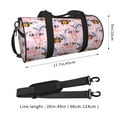 thumbnail image 2 of Pofeuu Pink Butterfly Daisy Print Travel Duffel Bag,Sports Tote Gym Bag,Shoulder Weekender Overnight Bag for Women Gym Bag, 2 of 6